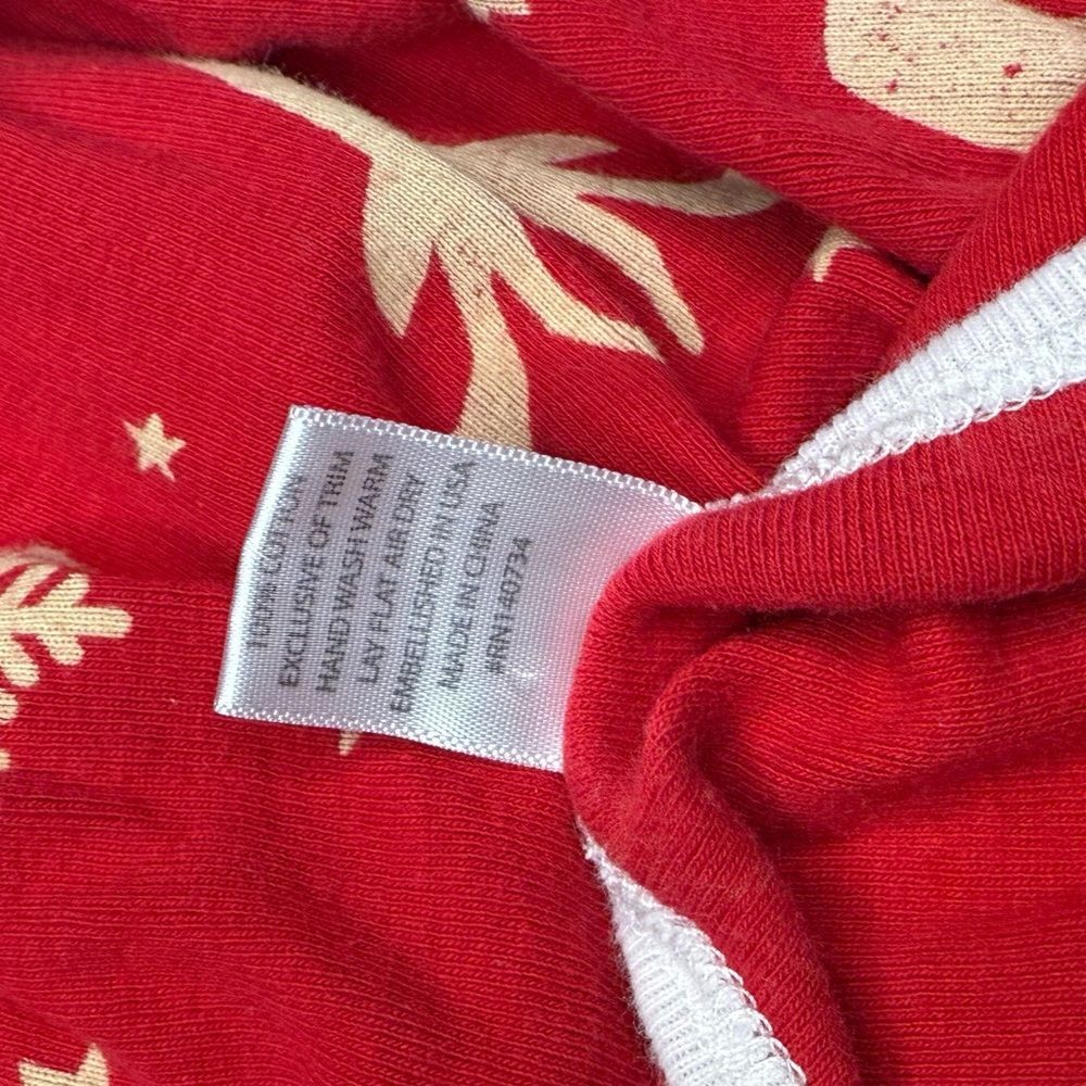 Baby Girls Red and Gold Reindeer Snowflake Holiday Dress size 6-12 months - Picture 5 of 5